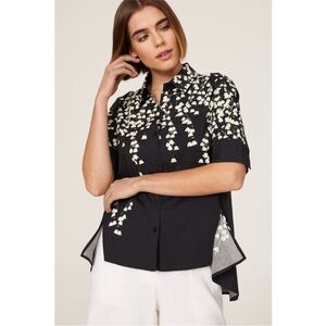 Adam Lippes x RTR Floral Trapeze Top, Size: 6